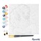 Figured'Art Mini Paint by Numbers Kit for Adults with Frame Islander Beauty Pop Art Small format 8"x8" - Craft Art Painting DIY Canvas Already Stretched on a Wooden Frame